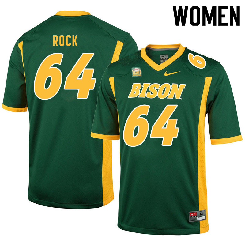 Women #64 Jake Rock North Dakota State Bison College Football Jerseys Sale-Green - Click Image to Close